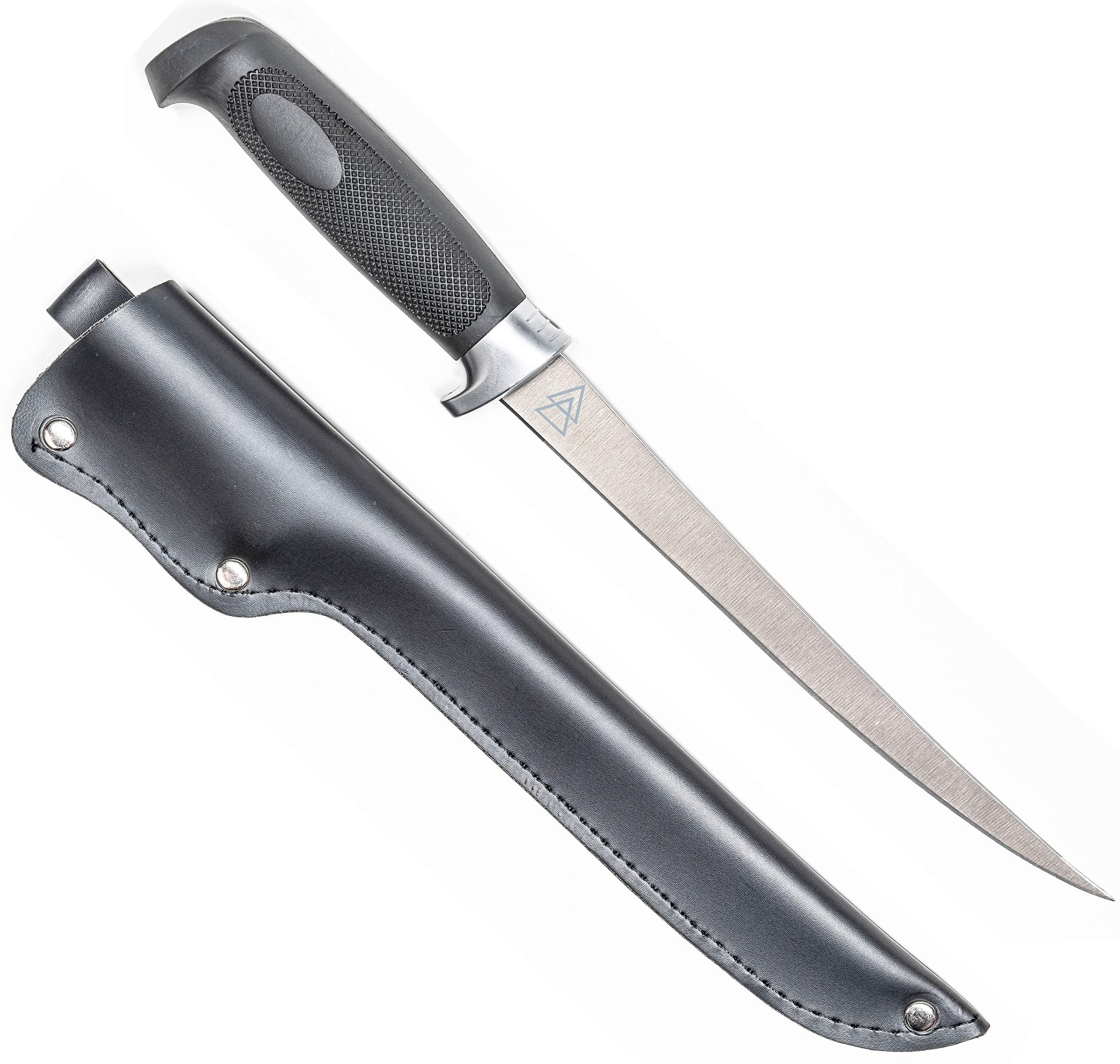 Bushcraft Fillet Knife, 12.25 Inch Fillet Knife for Fish, Fixed Blade Fish Fillet Knife, 440C Hardened Stainless Steel Boning Knife by Kratos - ZF1F