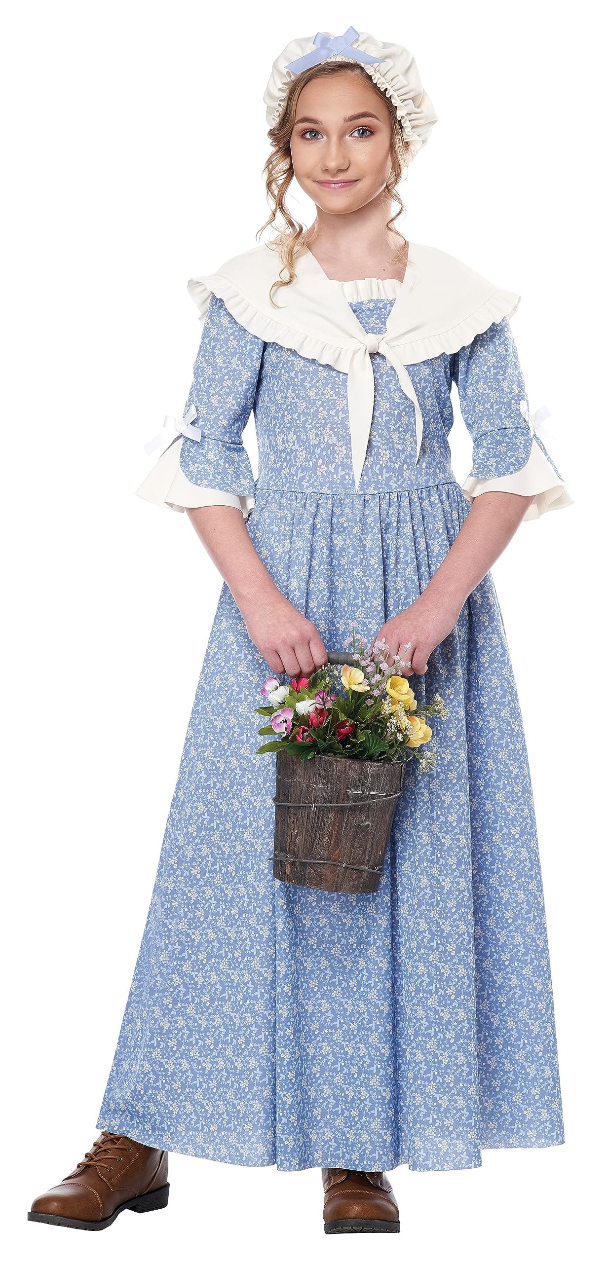California Costumes Colonial Village Girl Child Costume