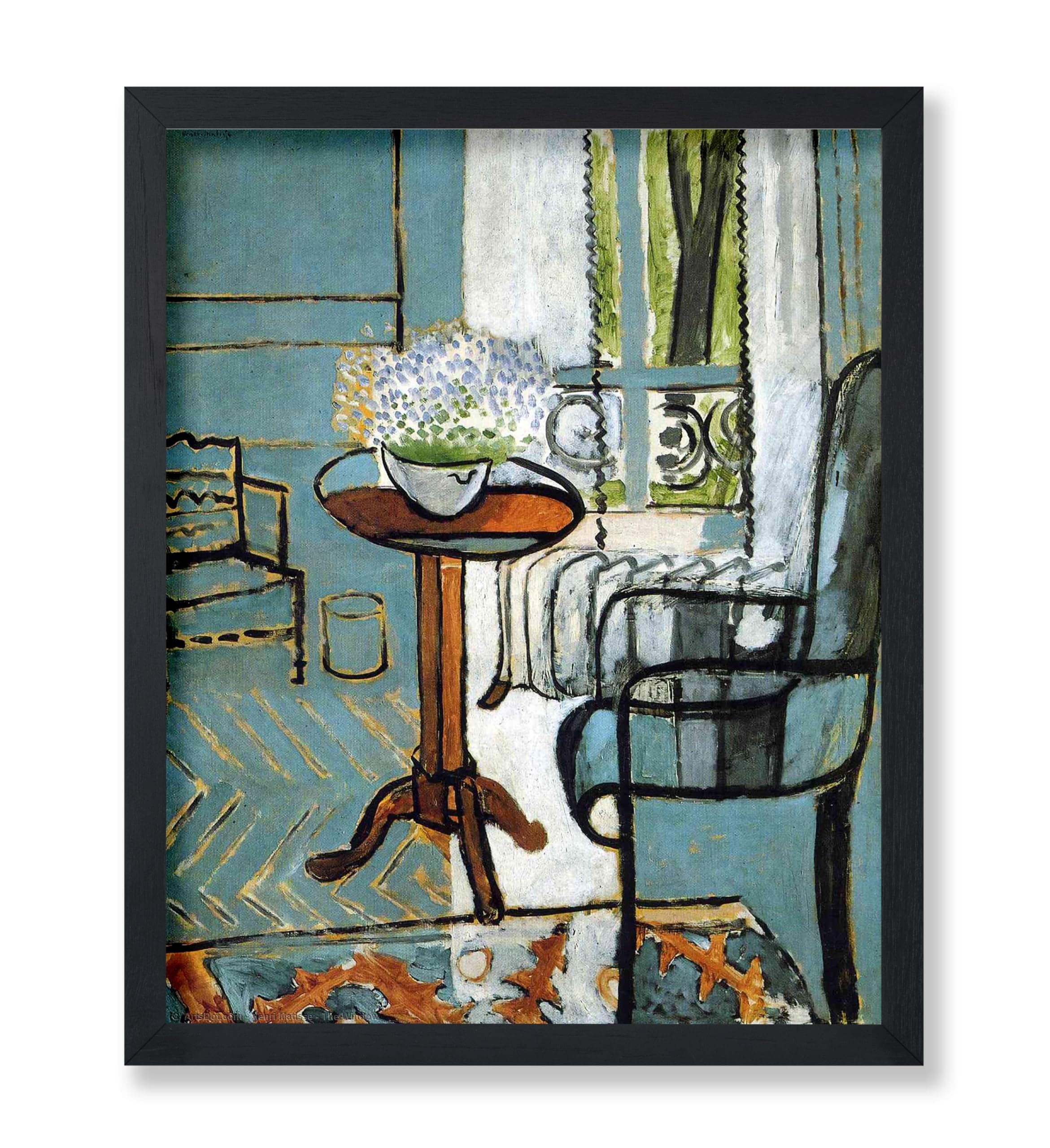 Poster Master Vintage Henri Matisse Poster - Retro The Window Print - Fauvism Art - Flower Pot Art- Gift for Men, Women - Abstract Wall Decor for Office, Bedroom, Living Room - 11x14 UNFRAMED Wall Art