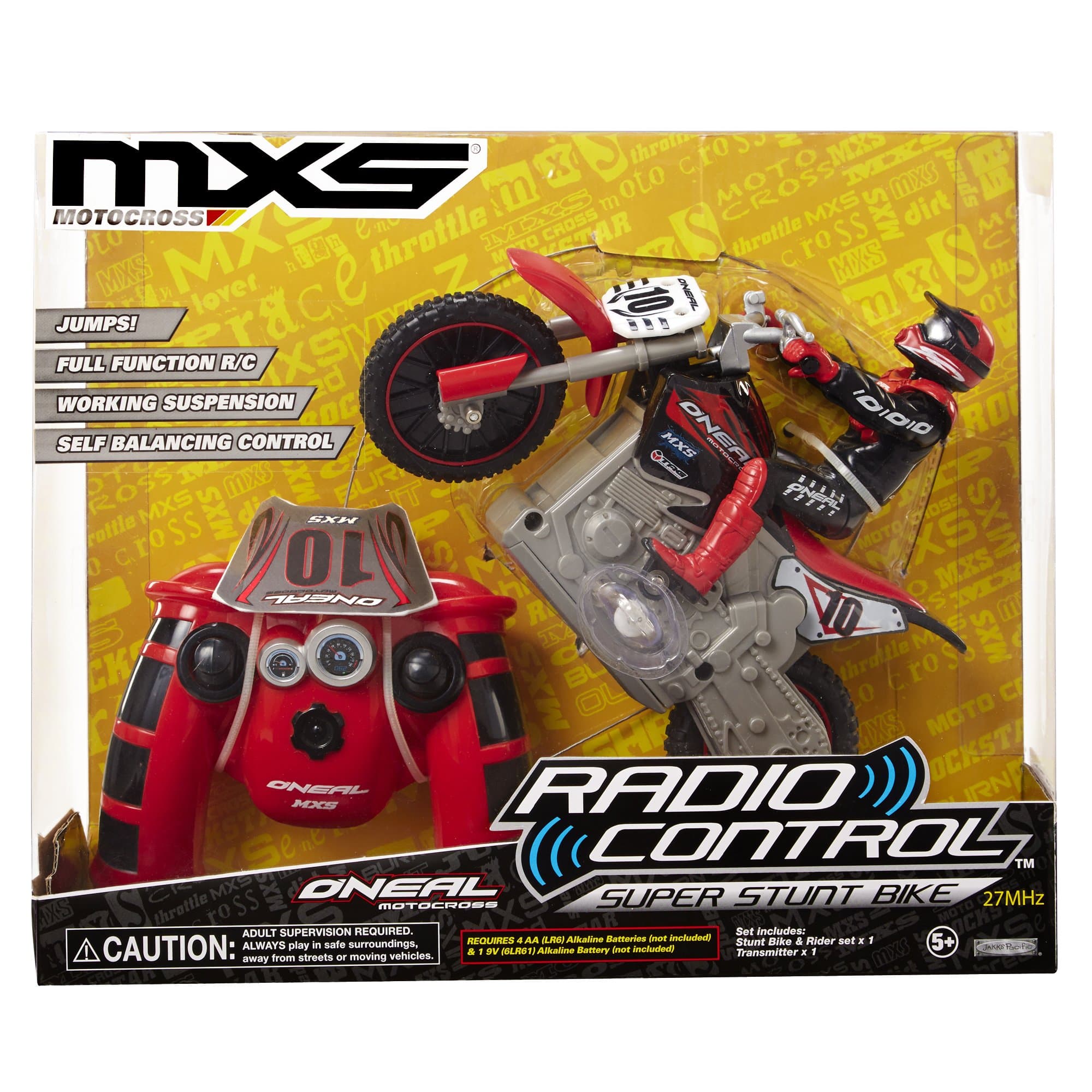 MXS RC Red Super Stunt Bike & Rider Set Vehicle