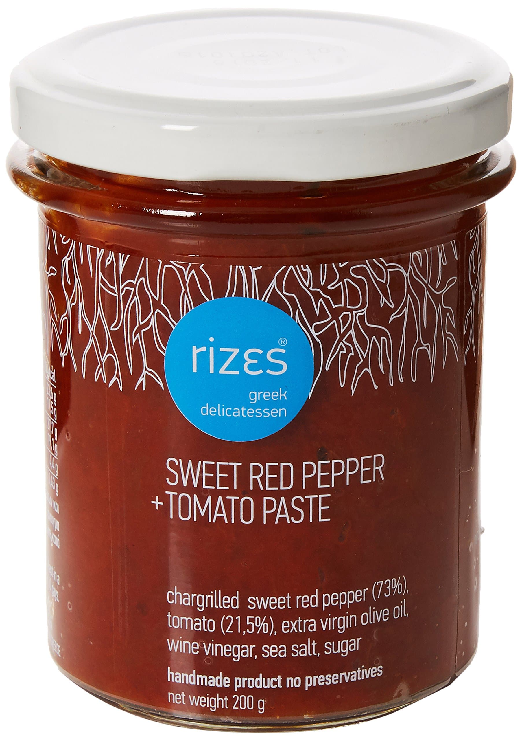 Rizes Greek Delicatessen Sweet Red Pepper and Tomato Paste 200 g