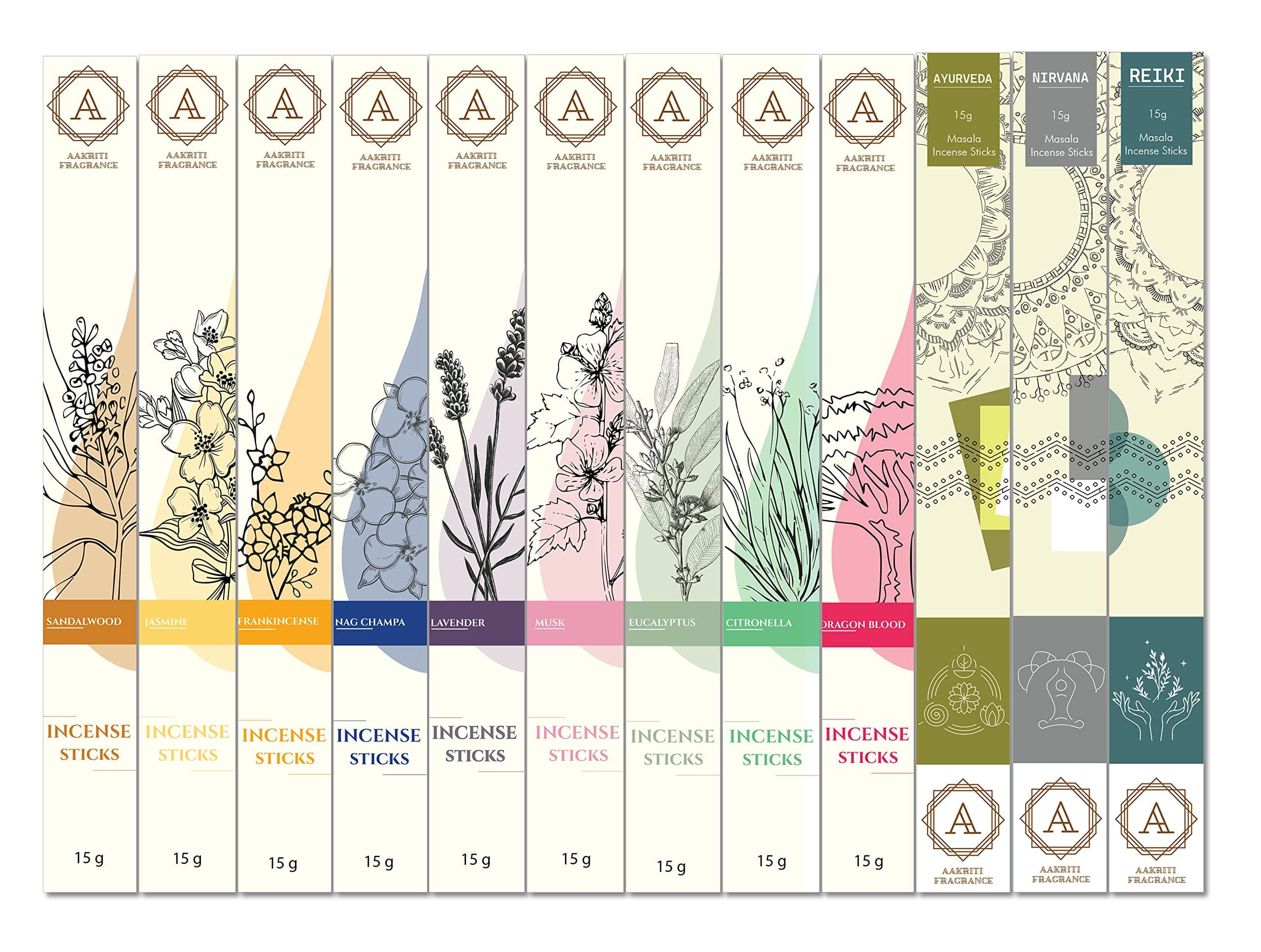 AAKRITI Incense Natural Masala Incense Sticks,