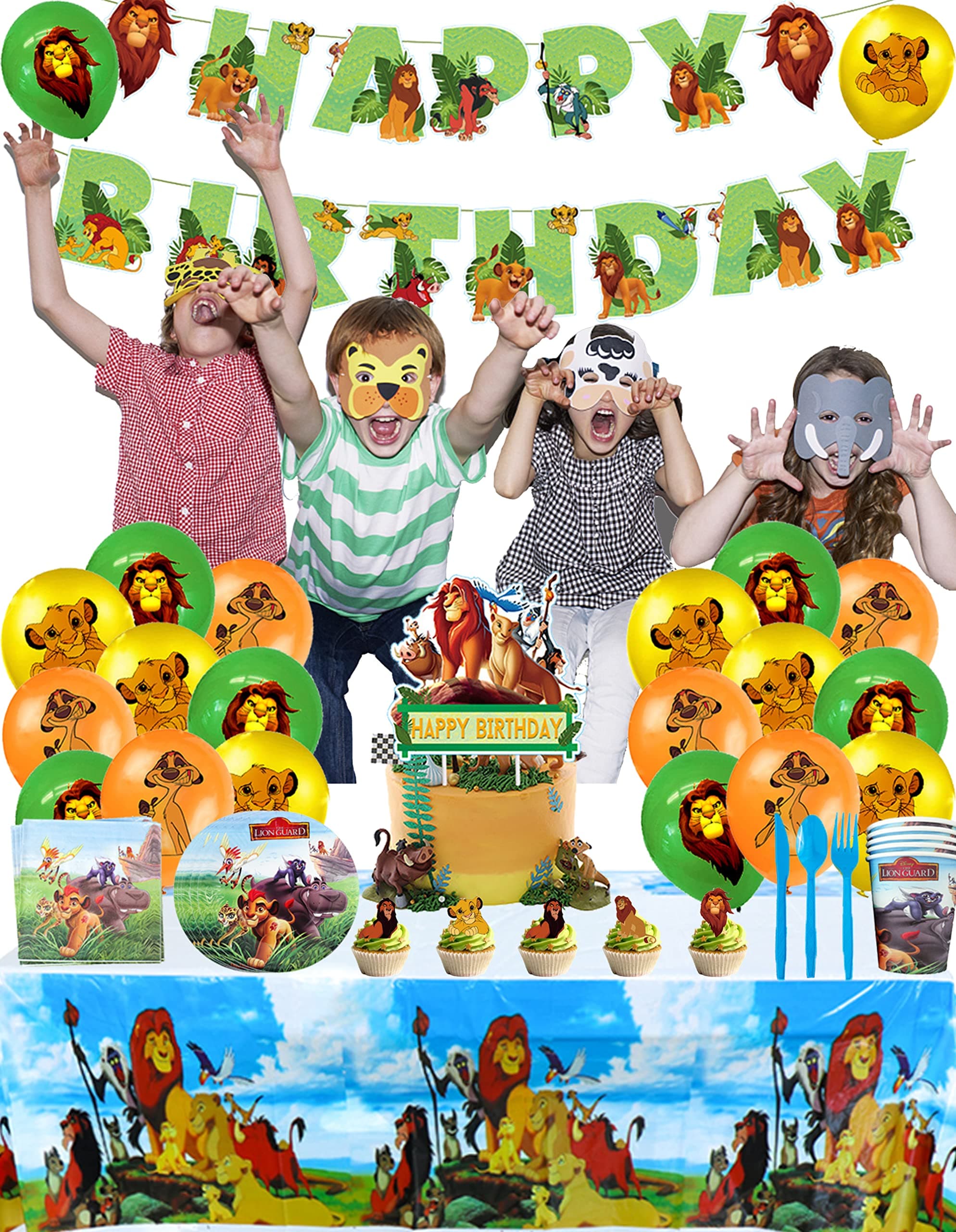 Birthday Decoration Lion King Birthday Party Decorations Lion King Party Supplies Lion King Birthday Balloons Lion King Birthday Cake Toppers Lion King Happy Birthday Banner Lion King Party Tableware