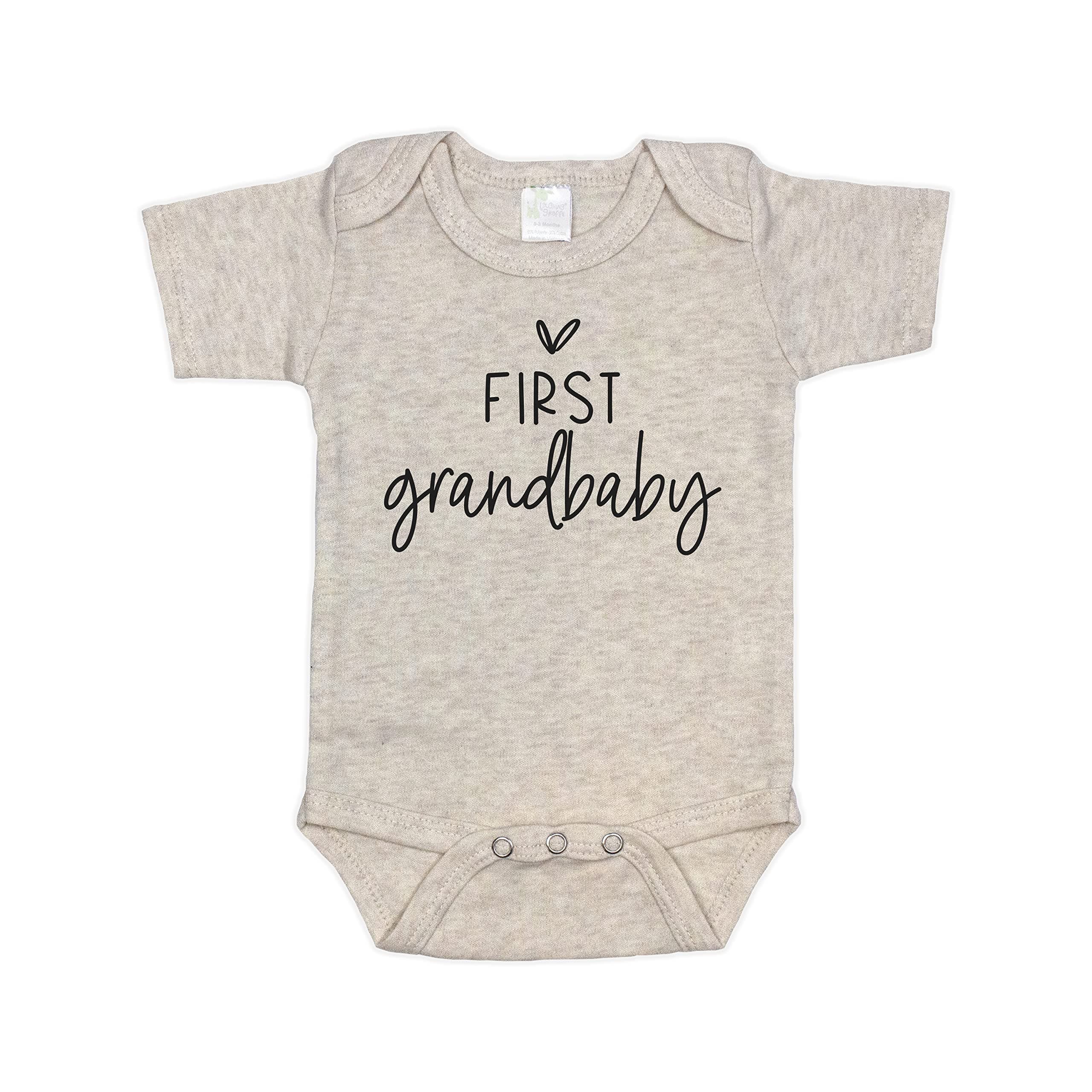 Pregnancy Announcement Infant Bodysuit First Grandbaby Gift for Grandparents | New Baby Surprise