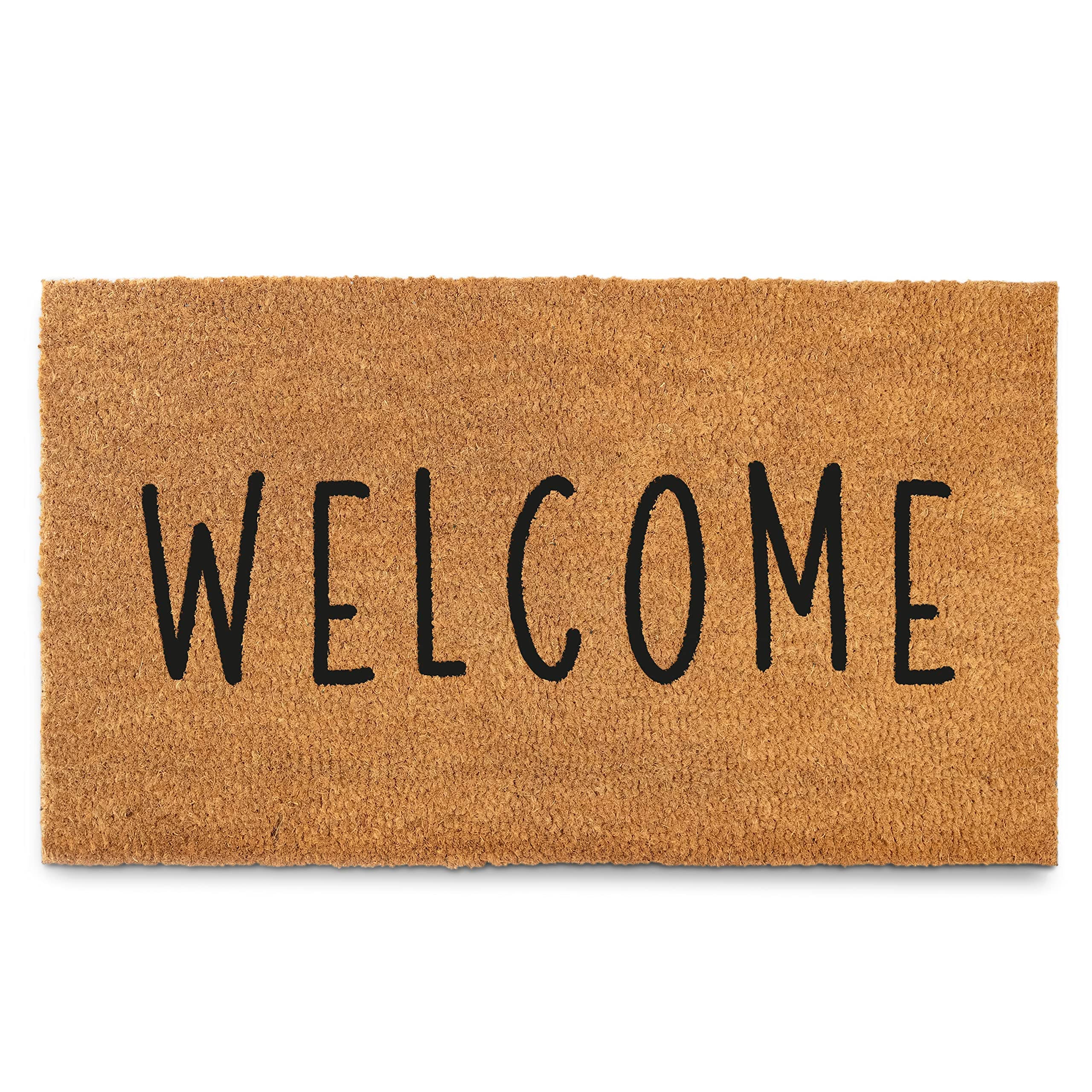 MAINEVENT Welcome Mat Outdoor 30x17 Inch, Outside Door Mats for Front Door, Welcome Door Mat w/Non Slip PVC Backing
